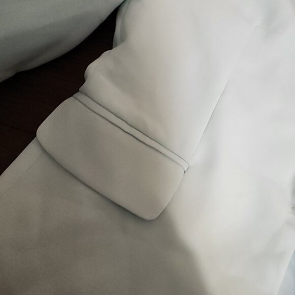 Justfab Flap Pocket Blazer NWOT Mint Green XL Dark Marks - Picture 10 of 11